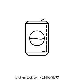 can of soda dusk icon. Element of drinks and beverages icon for mobile concept and web apps. Thin line can of soda icon can be used for web and mobile