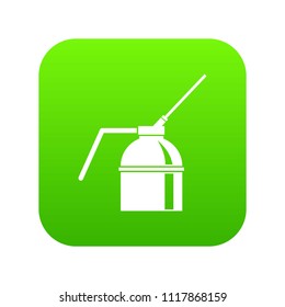 Can of spray paint icon digital green for any design isolated on white vector illustration