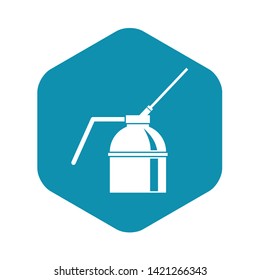 Can of spray paint icon in simple style on a white background vector illustration