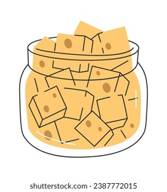 Kann mit einer Vektorgrafik von Zucker