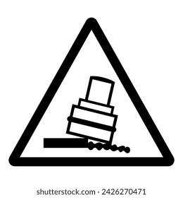 Can Tip Over When Moving Symbol Sign, Vector Illustration, Isolate On White Background Label .EPS10