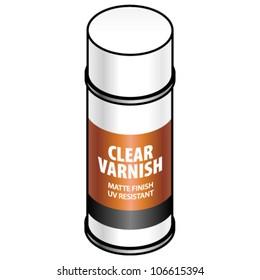 A can of UV resistant clear spray varnish.