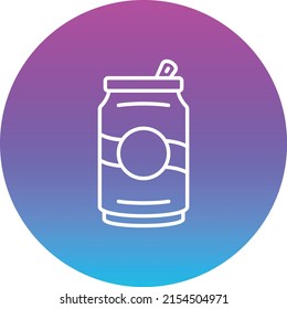 Icono de vector Can. Se puede usar para imprimir, móviles y aplicaciones web.