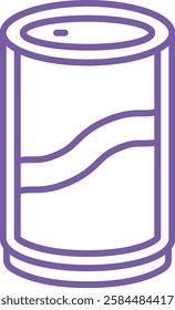 Can vector icon. Can be used for printing, mobile and web applications.
