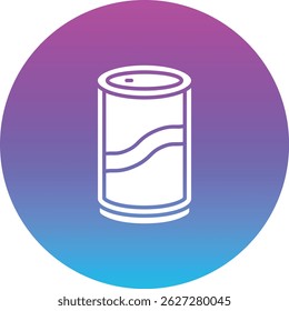 Can vector icon. Can be used for printing, mobile and web applications.