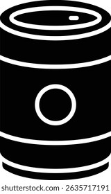 Icono de Vector de latas. Se puede utilizar para aplicaciones de impresión, móviles y de Web.