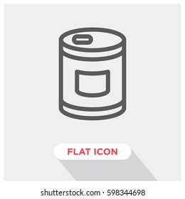 Can vector icon, conserve symbol. Modern, simple flat vector illustration for web site or mobile app