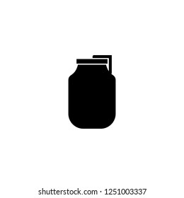 can vector icon. can sign on white background. can icon for web and app