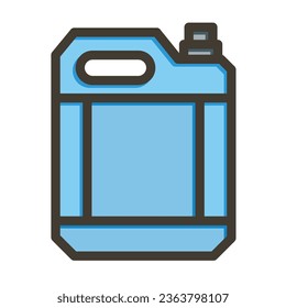 Can Vector Thick Line Filled Colors Icon For Personal And Commercial Use.
