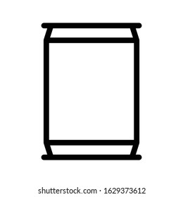 can vector thin line icon