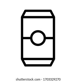 can vector thin line icon 