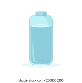 A CAN OF WATER. DRINK PLENTY OF WATER. CARTOON STYLE EPS 10