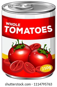 A Can of Whole Tomatoes illustration