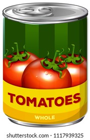 A Can of Whole Tomatoes illustration