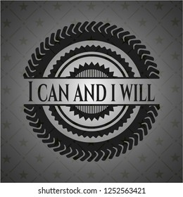 I can and i will dark icon or emblem