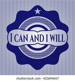 I can and i will with jean texture