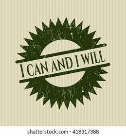 I can and i will rubber stamp with grunge texture