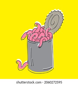 Can of worms. Proverb, metaphoric idiom. Concept of complication.