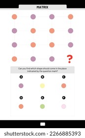 Can you find which shape should come in the place
indicated by the question mark?