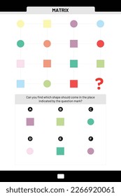 Can you find which shape should come in the place
indicated by the question mark?