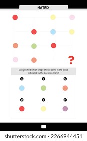 Can you find which shape should come in the place
indicated by the question mark?