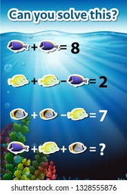 Can you solve this math worksheet illustration