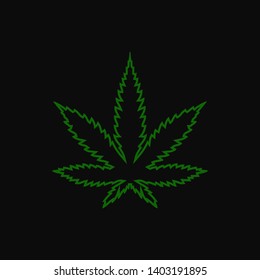 canabis leaf logo design vectors 
