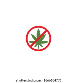 Diseño de la ilustración vectorial de la hoja de Canabis