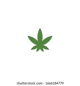 Canabis leaf logo vector illustration design