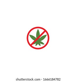 Diseño de la ilustración vectorial de la hoja de Canabis