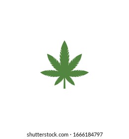 Diseño de la ilustración vectorial de la hoja de Canabis