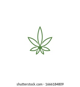 Diseño de la ilustración vectorial de la hoja de Canabis