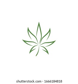 Canabis-Logo-Vektorillustration