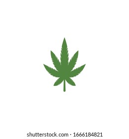 Diseño de la ilustración vectorial de la hoja de Canabis