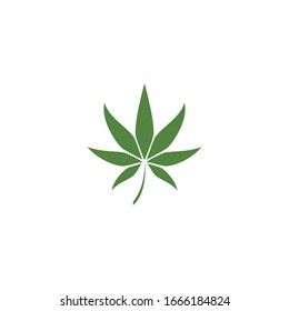 Diseño de la ilustración vectorial de la hoja de Canabis