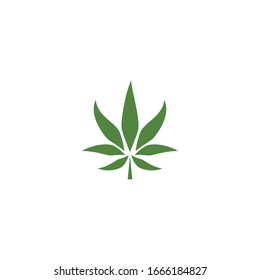 Diseño de la ilustración vectorial de la hoja de Canabis
