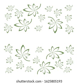 Canabis leaf vector illustration icon design