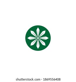 Carácter de símbolo vectorial de plantilla de logotipo de Canabis