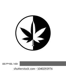 Canabis Vector Icon Logo