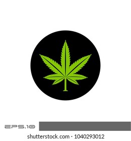 Canabis Vector Icon Logo