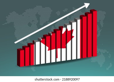 Canada 3d Bar Chart Graph Vector Stock Vector (Royalty Free) 2188920097 ...