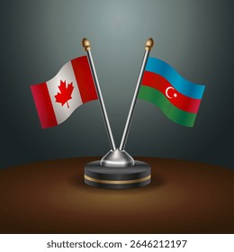 Tabela do Canadá e do Azerbaijão sinaliza relação com plano de fundo gradiente