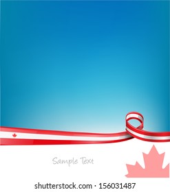 Canada Background With Flag 