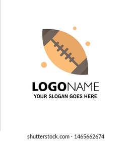 Canada, Ball, Base Ball, Canada Ball Business Logo Template. Flat Color. Vector Icon Template background