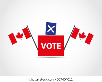 Canada Ballot Box General Election