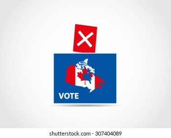 Canada Ballot Box General Election