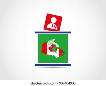 Canada Ballot Box Prime Minister Election