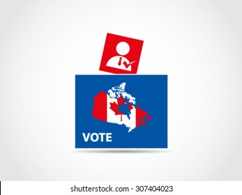 Canada Ballot Box Prime Minister Election