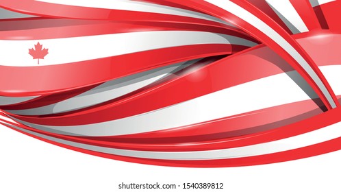 Canada banner  background flag . vector illustration