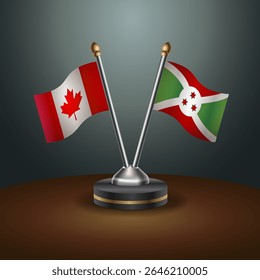 Tabela do Canadá e do Burundi sinaliza relação com plano de fundo gradiente